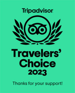Trip advisor - Traveller's choice award 2023
